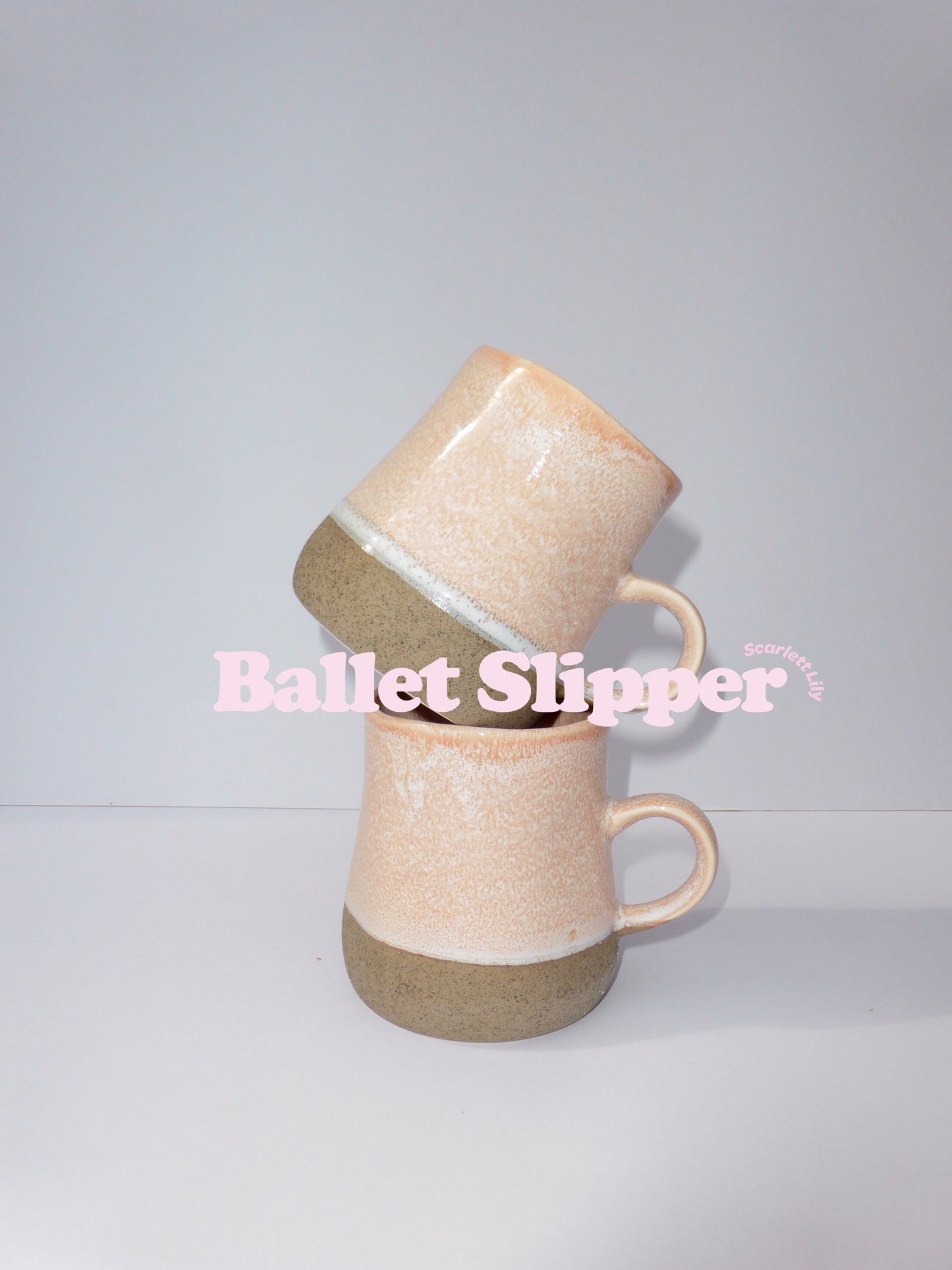 Ballet Slipper Pink Ceramic Glazed Mug