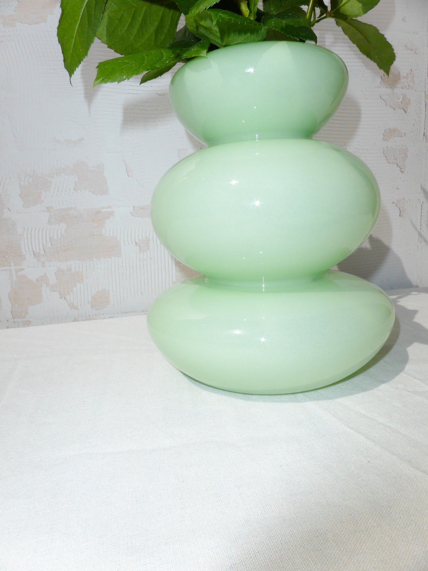 Orchid Green Glass Flower Vase
