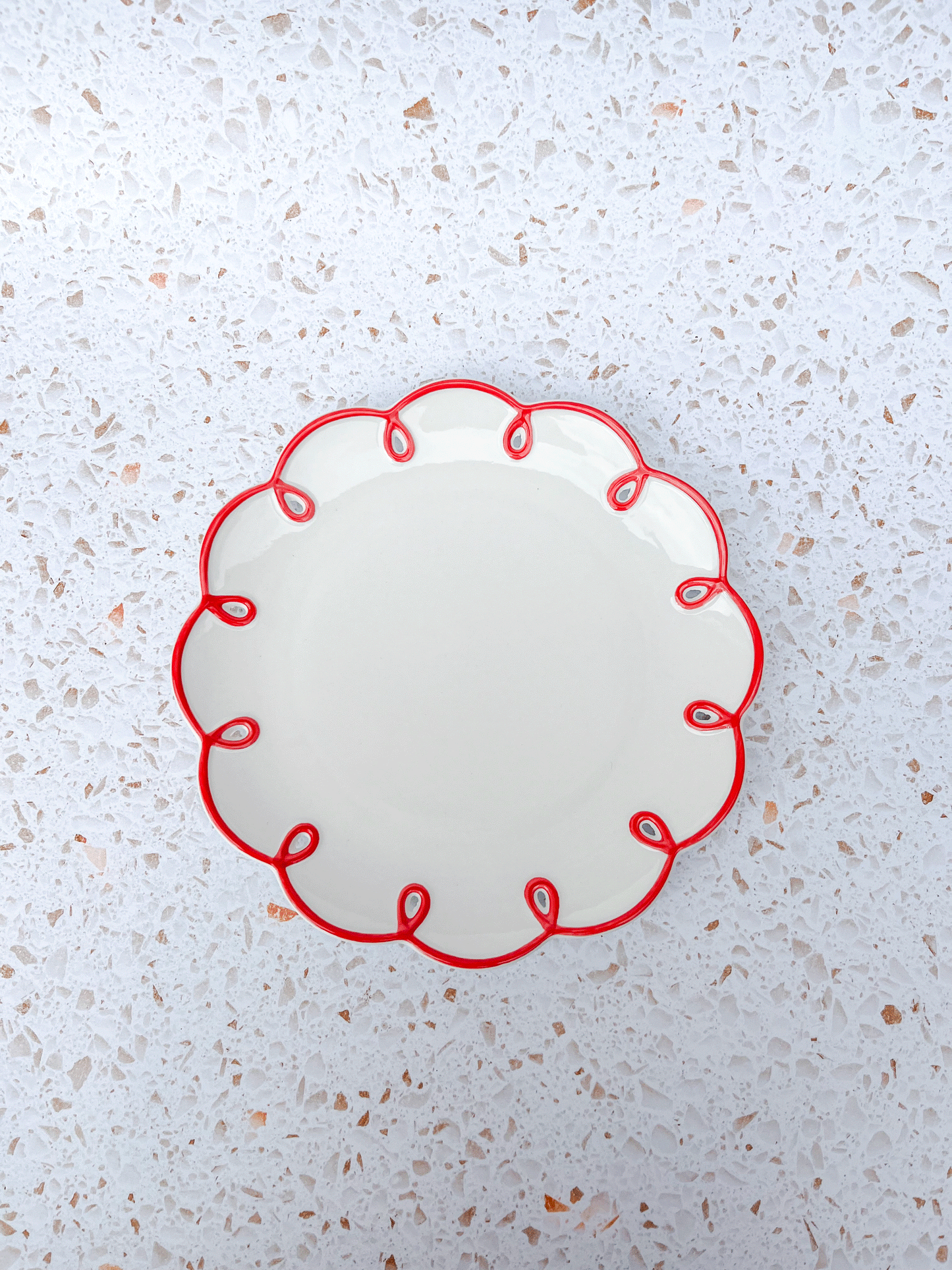 Scarlett Lace Ceramic Plate
