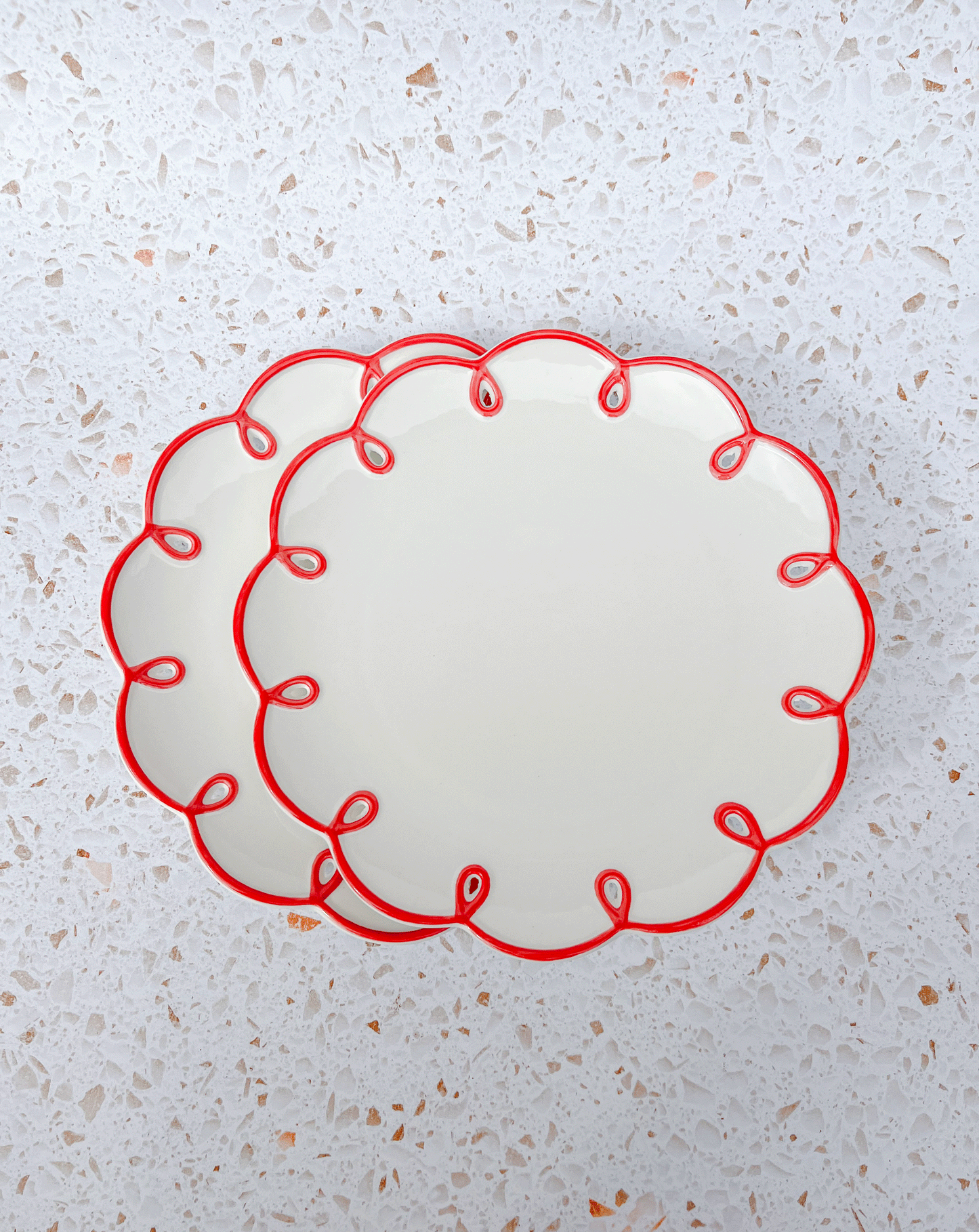 Scarlett Lace Ceramic Plate